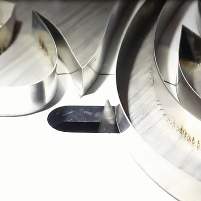 3D Lettere d'acciaio bordi lucidare macchine di rettifica segno di metallo