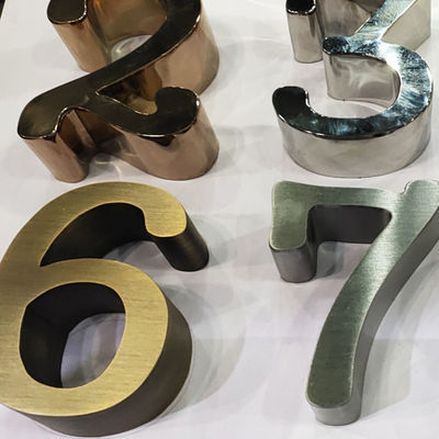 3D Lettere d'acciaio bordi lucidare macchine di rettifica segno di metallo