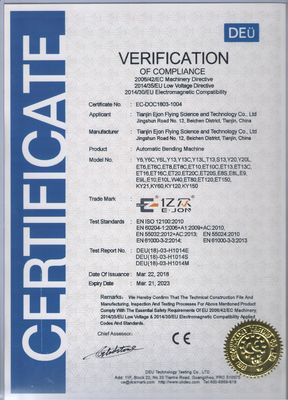 EJON W40 3mm, macchina di piegatura in alluminio certificata CE con sistema di controllo SERVO a 4 assi