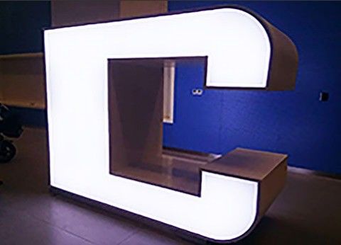 Macchina per piegare fogli di acrilico lavorati in acciaio inossidabile per la fabbricazione di segni professionali